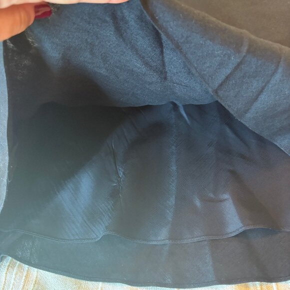 Anne Taylor LOFT Sleeveless Boatneck Black Dress – Knee Length, Linen & Lined - Picture 6 of 6